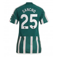Manchester United Jadon Sancho #25 Vonkajší Ženy futbalový dres 2023-24 Krátky Rukáv